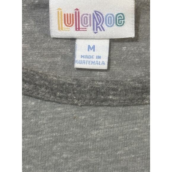 LULAROE Short Sleeve T Shirt Dress Grey M - Picture 3 of 6